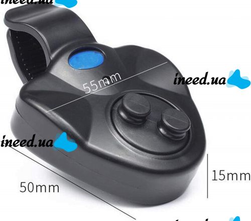 Fishing Bite Alarm AND385 Electronic Fishing Rod Bite Indicator, Buzzer Clothespin with Light and Sound on Batteries for Fishing
