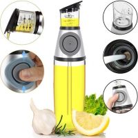 Кухонный дозатор для масла NBZ Press and Measure, стеклянная бутылка для масла и уксуса Oil Dispenser, нажимной диспенсер для жидких продуктов 500 мл