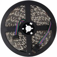 USB Bluetooth светодиодная лента Rope-Lights RGB SMD5050 5 м IP65 с управлением от телефона разноцветная с контролером в силиконе Черная SMD-5050