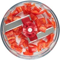 Ручний міні подрібнювач для овочів Mini Chopper механічний кухонний чоппер, блендер овочерізка для подрібнення продуктів овочів фруктів і часнику
