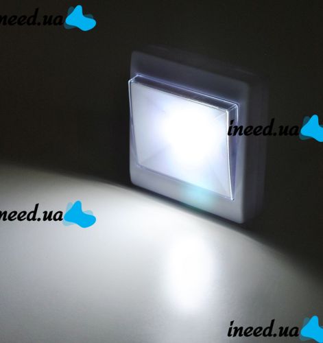 Світлодіодний настінний LED світильник COB UP! LP-9102E на батарейках light switch бездротовий переносний вимикач, підсвічування на магніті липучці