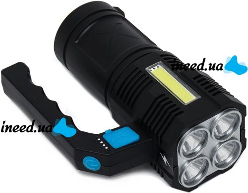 Портативный ручной фонарик X-Balog BL-X508 светодиодный аккумуляторный LED светильник, переносной фонарь прожектор для кемпинга 4 режима с USB