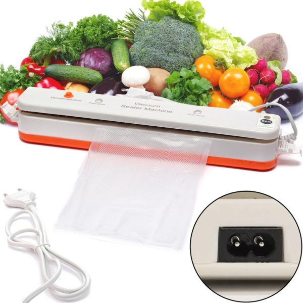 Vacuum Packer Bags New Vacuum Sealer Automatic Vacuum Cleaner, Household Appliance Vacuum Cleaner for Packaging and Storing Food, Food White
