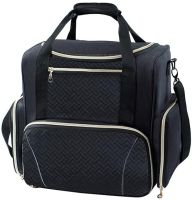 Дорожная сумка косметичка футляр Bagsmart Ivodeela с отсеками для хранения лака и косметики, Женский органайзер для макияжа с 3 съемными футлярами Черная