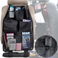 Автомобільний органайзер на спинку переднього сидіння Est Car Back Seat Organizer накидка для зберігання в машину, сумка чохол з кишенями в авто Чорна