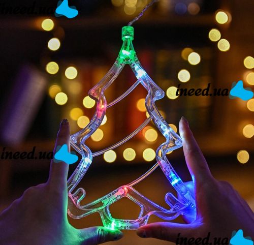Внутренняя цветная гирлянда штора, занавес Рождество Christmas Style 2.5Х1 м 138 LED диодов M новогодняя светодиодная RGB на окно 2.5мх1м 220V