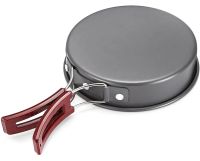 Travel tableware set AL-300 3 in 1 camping set frying pan, saucepan for 2-3 people made of anodized aluminum for cooking DS-300