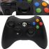 Бездротовий джойстик Microsoft Xbox 360 Black оригінальний ігровий геймпад, вібраційний контролер для приставки і ПК на батарейках Чорний