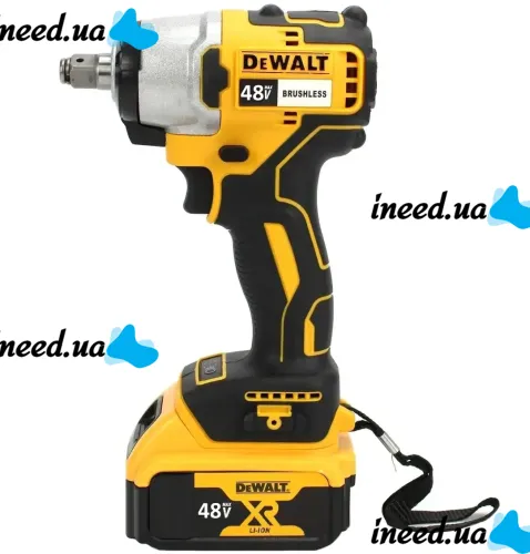 Акумуляторний набір DeWalt 3в1 Гайковерт DCF892Р2Т шуруповерт DCD771 Кутова шліфувальна болгарка DCG405 Деволт 48V 5Ah з 2 акумуляторами в кейсі
