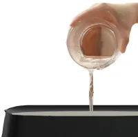 Зволожувач повітря нічник з ефектом полум'я 150мл Flame Diffuser Humidifier DQ709 з RGB підсвічуванням, Аромадифузор з імітацією вогню 9133 Чорний