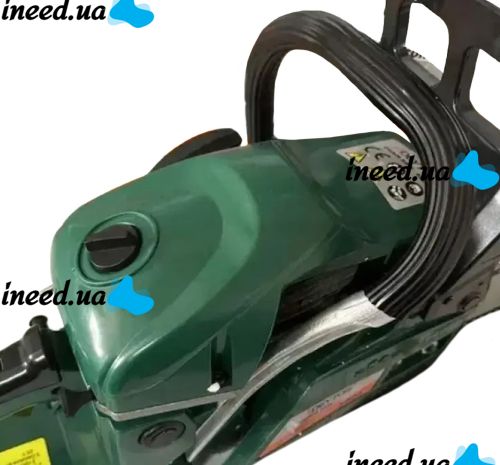 Gasoline chainsaw Krafftec KRA-5800 7 hp 45 cm bar for trimming trees and cutting firewood, Chainsaw Adeytos 18" inch 58cm3 Green