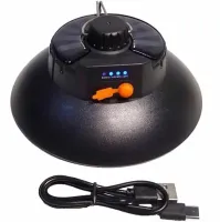 Універсальний підвісний ліхтар Solar Energy Lamp AM-001 з сонячною батареєю і гачком від USB, акумуляторна підвісна лампа для кемпінгу Ma-100