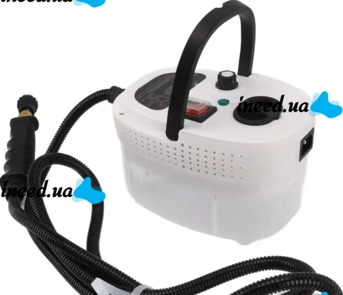 Ручной пароочиститель для уборки Steam Cleaner AH-SL-001 2500W с высоким давлением 3 насадки, Универсальный парогенератор 2500Вт от сети Белый