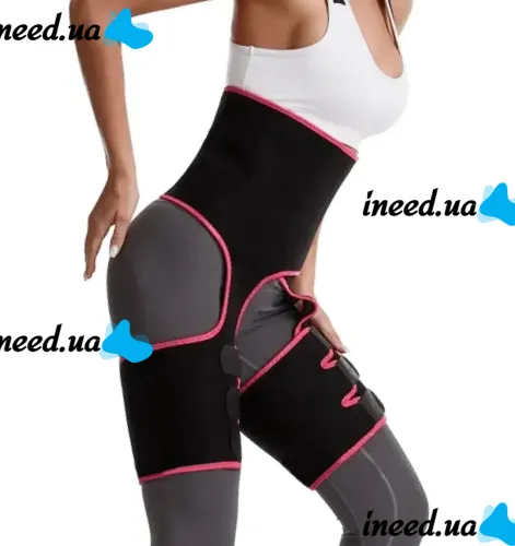Corrective Belt Retainer Adjustable One Piece Waist Band JN-79 for Weight Loss and Waist Correction, Fat Burning Corset for Sports Black