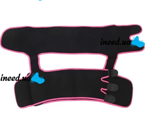 Corrective Belt Retainer Adjustable One Piece Waist Band JN-79 for Weight Loss and Waist Correction, Fat Burning Corset for Sports Black
