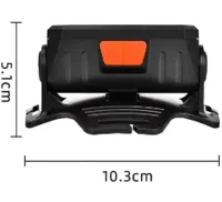 Налобний акумуляторний ліхтарик Bailong BL-5120 70 COB LED з білим і червоним світлом, Світлодіодний ліхтар з кріпленням на голову 6 режимів Чорний