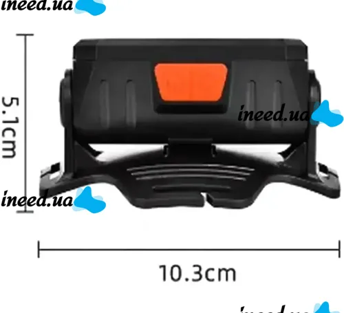 Налобний акумуляторний ліхтарик Bailong BL-5120 70 COB LED з білим і червоним світлом, Світлодіодний ліхтар з кріпленням на голову 6 режимів Чорний