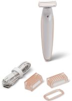 Electric Shaver Trimmer New Flawless Body Women's Rechargeable Body Hair Removal Razor, Wireless Epilator with Nozzles and Backlight