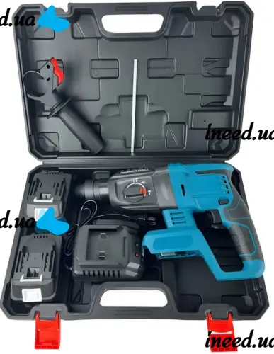 Строительный аккумуляторный перфоратор Makita DHR330Z 36V 4Ah 2 аккумулятора, Беспроводной электроперфоратор Макита для сверления с ударом в кейсе
