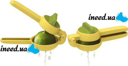 Ручна соковижималка для цитрусових Dual-action citrus XL148 — механічний пластиковий прес подвійної дії для лайму, апельсина та лимона XL-148