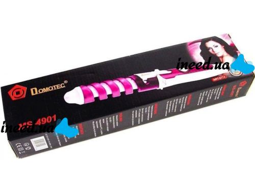 Spiral curling iron for hair styling Domotec MS-4901 device for curls and waves 19 mm cone curling tongs Nova NHC-8558