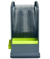 Ручная мясорубка слайсер Fresh Meat Slicer YLM-248 для тонкой нарезки и измельчения мяса, Ручной измельчитель LY-824 17 лезвий с подставкой Серый