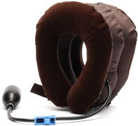 Orthopedic Stretching Therapeutic Inflatable Neck Collar Ting Pai MP-120 Brown Inflatable Massage Pillow for Neck Relief and Massage Brown