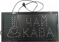 LED LED signboard Tea Kava 50X25 cm information trade plate for internal advertising, light board for cafes and bars from the network