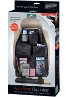 Автомобільний органайзер на спинку переднього сидіння Est Car Back Seat Organizer накидка для зберігання в машину, сумка чохол з кишенями в авто Чорна