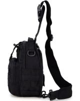 6L Tactical Crossbody Bag A74 Black Single-strap Waterproof Men's Military Chest Bag Army Chest Banana Backpack 