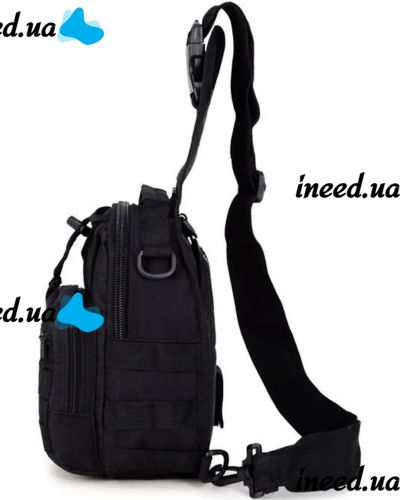 6L Tactical Crossbody Bag A74 Black Single-strap Waterproof Men's Military Chest Bag Army Chest Banana Backpack 