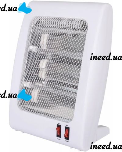 Кварцовий інфрачервоний обігрівач Esperanza QH-800A 800w Білий підлоговий електрообігрівач 2 режими, Настільний Електричний