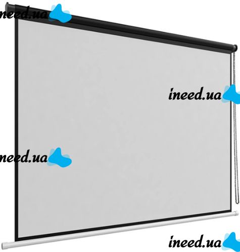 Wall Screen for Projector 4:3 72 inches Projection Roll Hanging HD Screen for Presentations with Manual Control and Roller Shutters 145X110 cm
