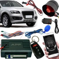 Універсальна Автомобільна двостороння сигналізація Car Alarm 2WAY KD-3000 APP 12V з управлінням від телефону Автосигналізація з сиреною для машини