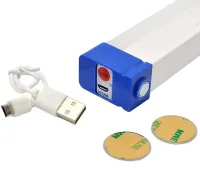 Rechargeable Hanging LED Lamp Bailong BK-700 80W with Magnets and Hook 72 cm, Emergency USB Flashlight Lamp from T700 Battery for Camping