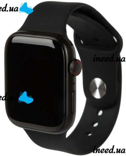 Наручні Смарт годинник Smart Watch T500 Спортивні з мікрофоном, тонометром IP67 Aluminium 44mm Розумні годинник з функціями фітнесу та здоров'я чорні