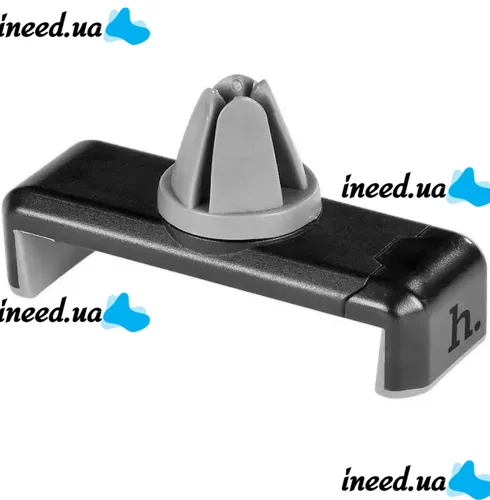 Universal Hoco CPH01 Phone Holder 5.5-8.5cm in Car Ventilation Deflector, Hoco Clip-on Car Holder in Smartphone Air Duct Grey