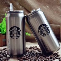 Металева термокружка Starbucks 450мл Старбакс PTKL - 360 банку з трубочкою
