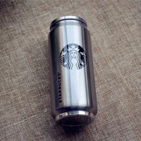 Металева термокружка Starbucks 450мл Старбакс PTKL - 360 банку з трубочкою