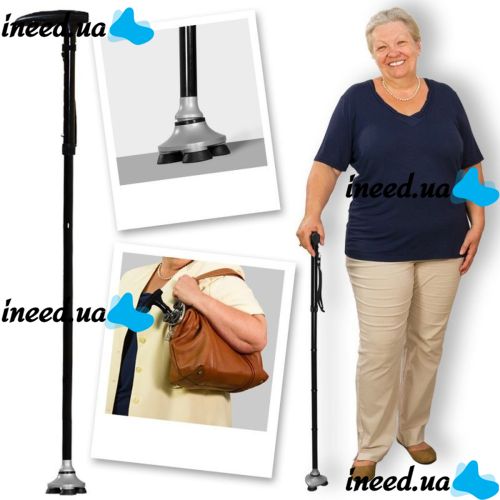 Трость складная с подсветкой, телескопическая трость,Trusty Cane (Трасти Кейн)