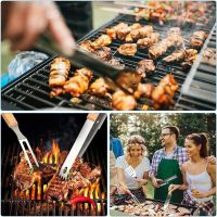 A universal set of barbecue tools 4 in 1 + a case, a set of accessories for barbecue, picnic and barbecue, Barbecue accessories in a case