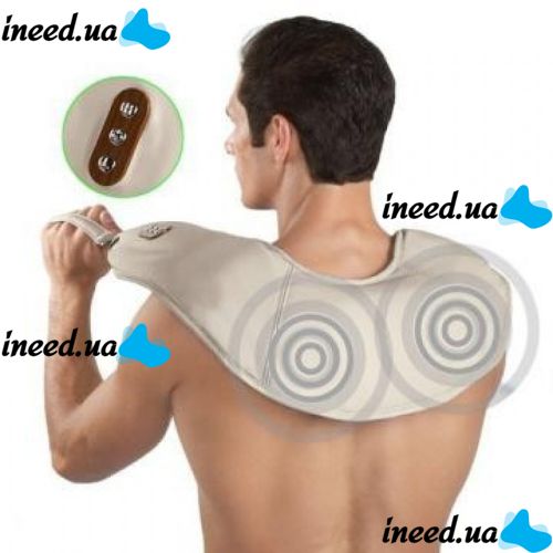 Вибромассажер для спины, плеч и шеи Cervical Massage Shawls, ударный массажер Honda QL-188