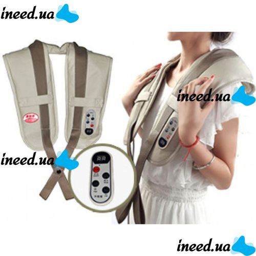 Вибромассажер для спины, плеч и шеи Cervical Massage Shawls, ударный массажер Honda QL-188