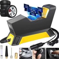 Автомобільний компресор CarSun Air Pump C1809 - 1 для підкачки шин 150 PSI від прикурювача 12V, Насос з цифровим дисплеєм і ліхтариком, Автокомпресор
