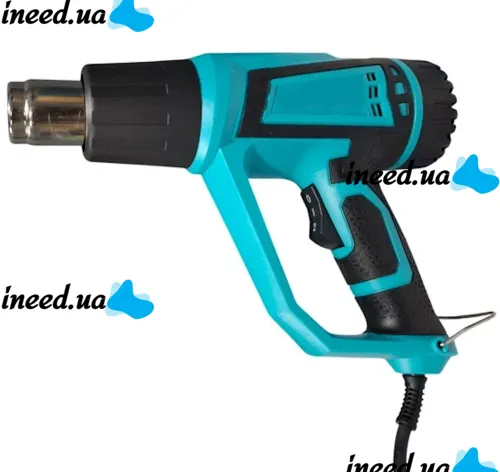 Промисловий мережевий фен Makita HG5030K 1600W з 4 насадками 2 режими для пайки зняття фарби і термоусадки, тепловий будівельний фен від мережі