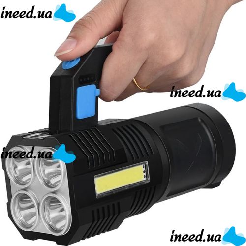 Портативный ручной фонарик X-Balog BL-X508 светодиодный аккумуляторный LED светильник, переносной фонарь прожектор для кемпинга 4 режима с USB