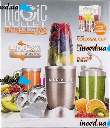 Food Processor NutriBullet Pro Family Set 900W Magic Bullet Family Set, Blender, Mixer 900W