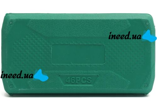 Набір ключів з тріскачкою для авто 46 інструментів Tool Set в кейсі комплект автоінструментів головок біт для машини в пластиковій валізі 24Х12. 5 см