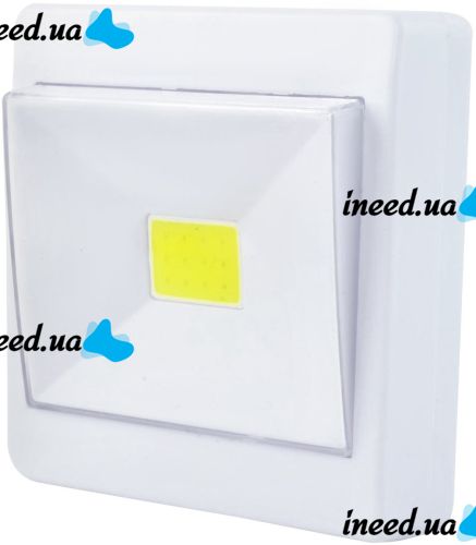 Світлодіодний настінний LED світильник COB UP! LP-9102E на батарейках light switch бездротовий переносний вимикач, підсвічування на магніті липучці