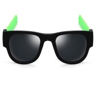 Гнучкі сонцезахисні окуляри браслет Clix Out Sunglasses для чоловіків і жінок, спортивні окуляри-браслет трансформер з гнучкими дужками, зелені